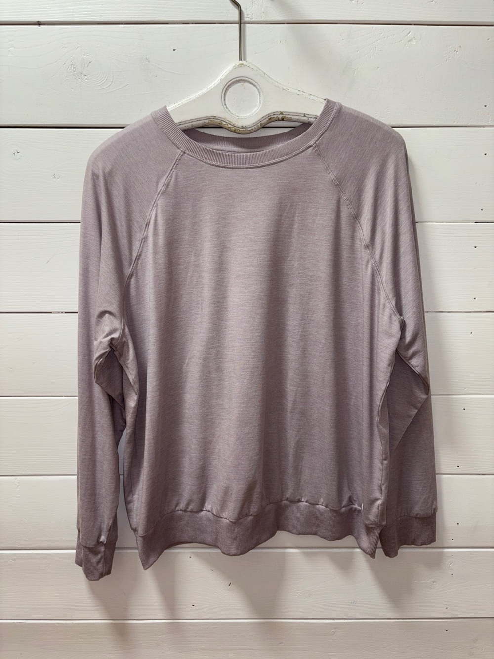 HYBA Essentials Light Mauve Long Sleeve Top XL - Picture 3 of 7